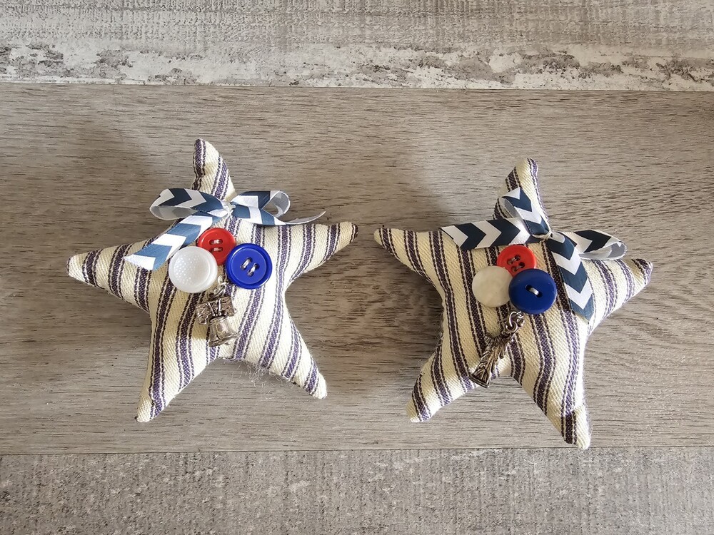 Country Star Basket Fillers Patriotic Rustic Primitive Handmade Gift G22a